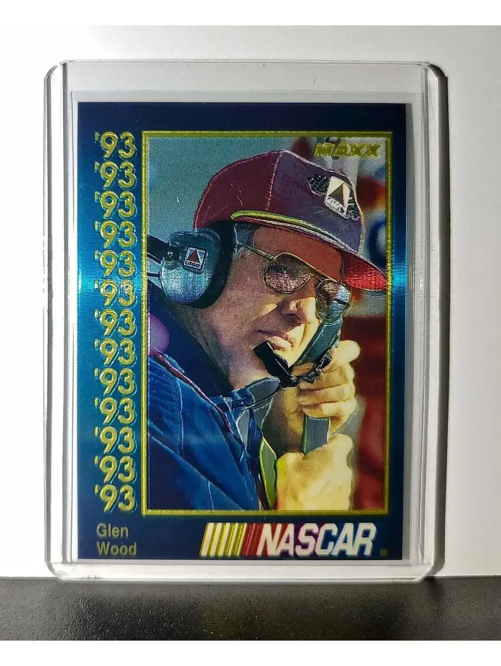 Glen Wood 1993 Maxx Premier Plus Racing #102 NASCAR Card Wood Brothers Racing